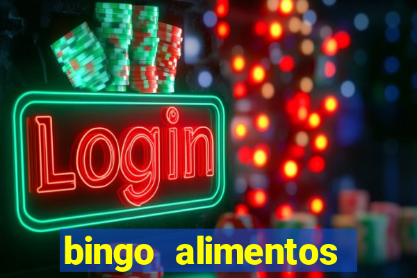 bingo alimentos para imprimir